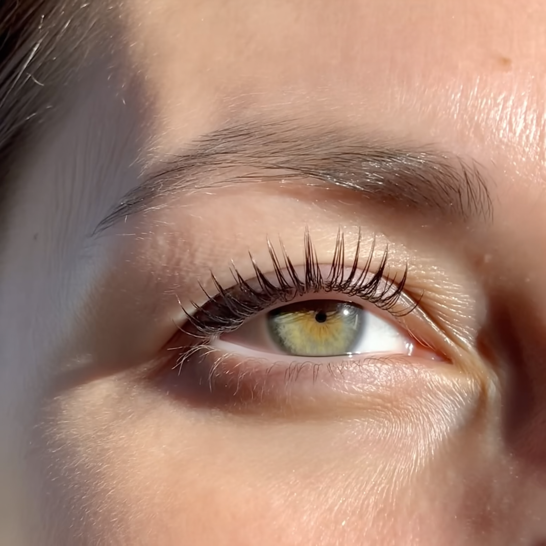 Meylora customer wearing lashes